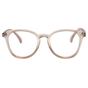 Le Specs Blue Light Blocking Glasses - Bandwagon in Vintage Clear